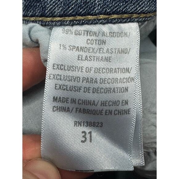 Shyanne Women's Button Fly Blue Denim Cut-Off Shorts - Size 31 (32x2.5) - Picture 5 of 5